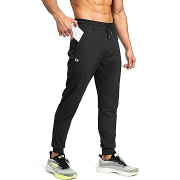 G Gradual Men's Sweatpants with Zipper Pockets Athletic Pants Traning Track Pants Joggers for Men Soccer, Running, Workout